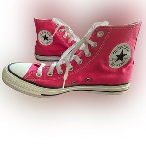 Converse Fuchsia Canvas High-Tops sz 8.5 womens